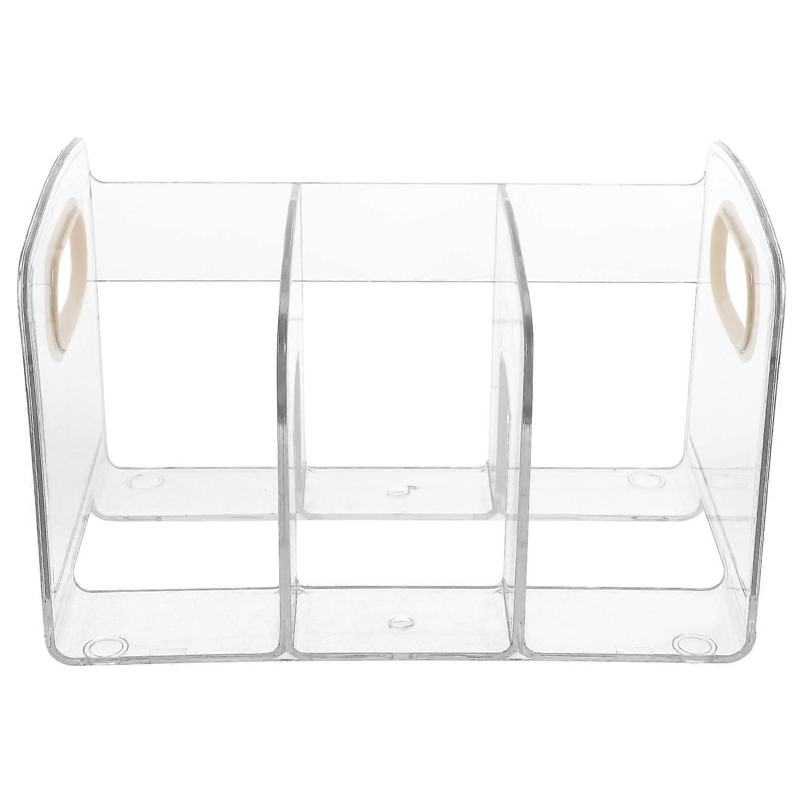 Vertical Type Book Shelf 2Pcs Acrylic with Clear Design for General Users Shelf Organization and Document Storage