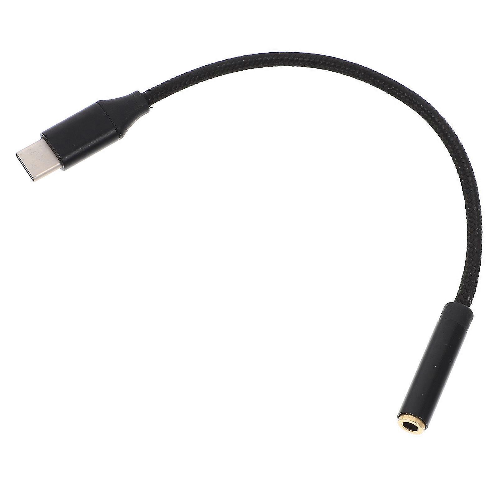 Portable Data Cable 3Pcs Type C Headphone Converter for Type Travel High Resolution Sound Tangle-free Construction