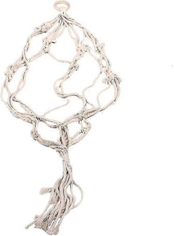 Torção pendurada vaso de flor pendurado planta macrame cesta pendurada