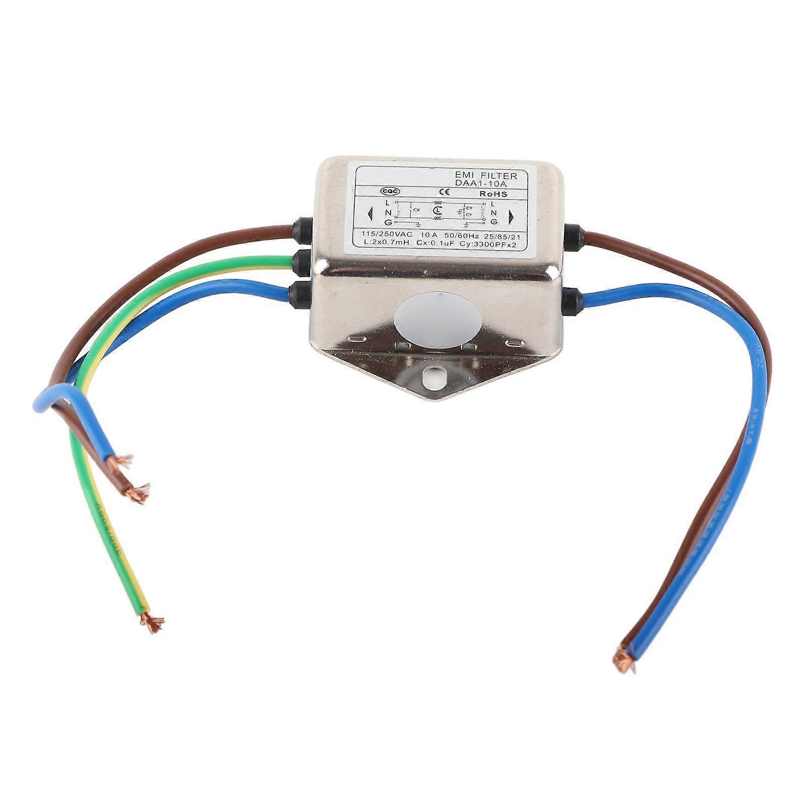 Hoge kwaliteit DAA1-10A Universeel Power Line Filter AC115/250V