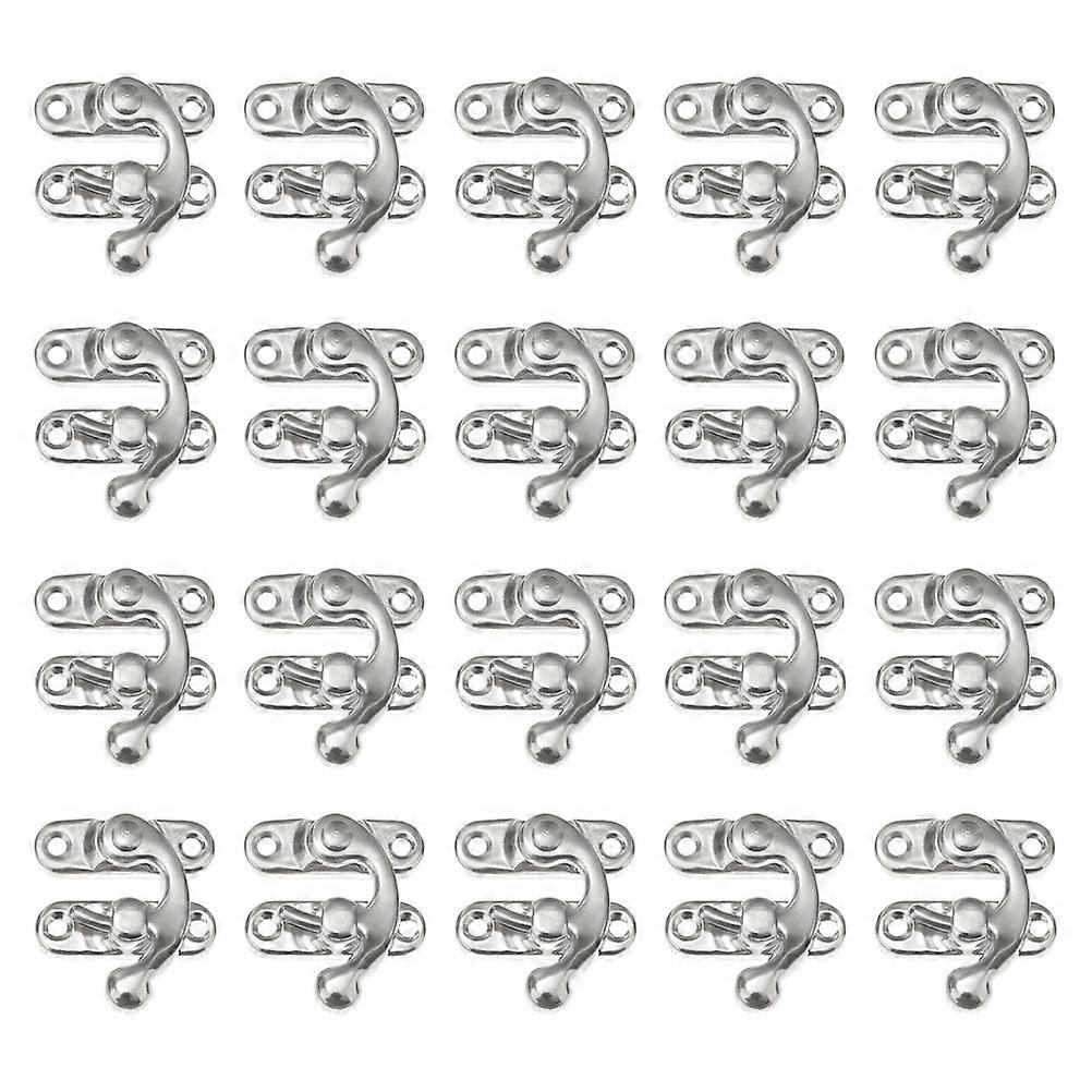 20Pcs Antique Hook Hasp Latch Lock Set These Secure Closures Are Great For Suitcases Enhancing Your Wood Boxes Elegantly