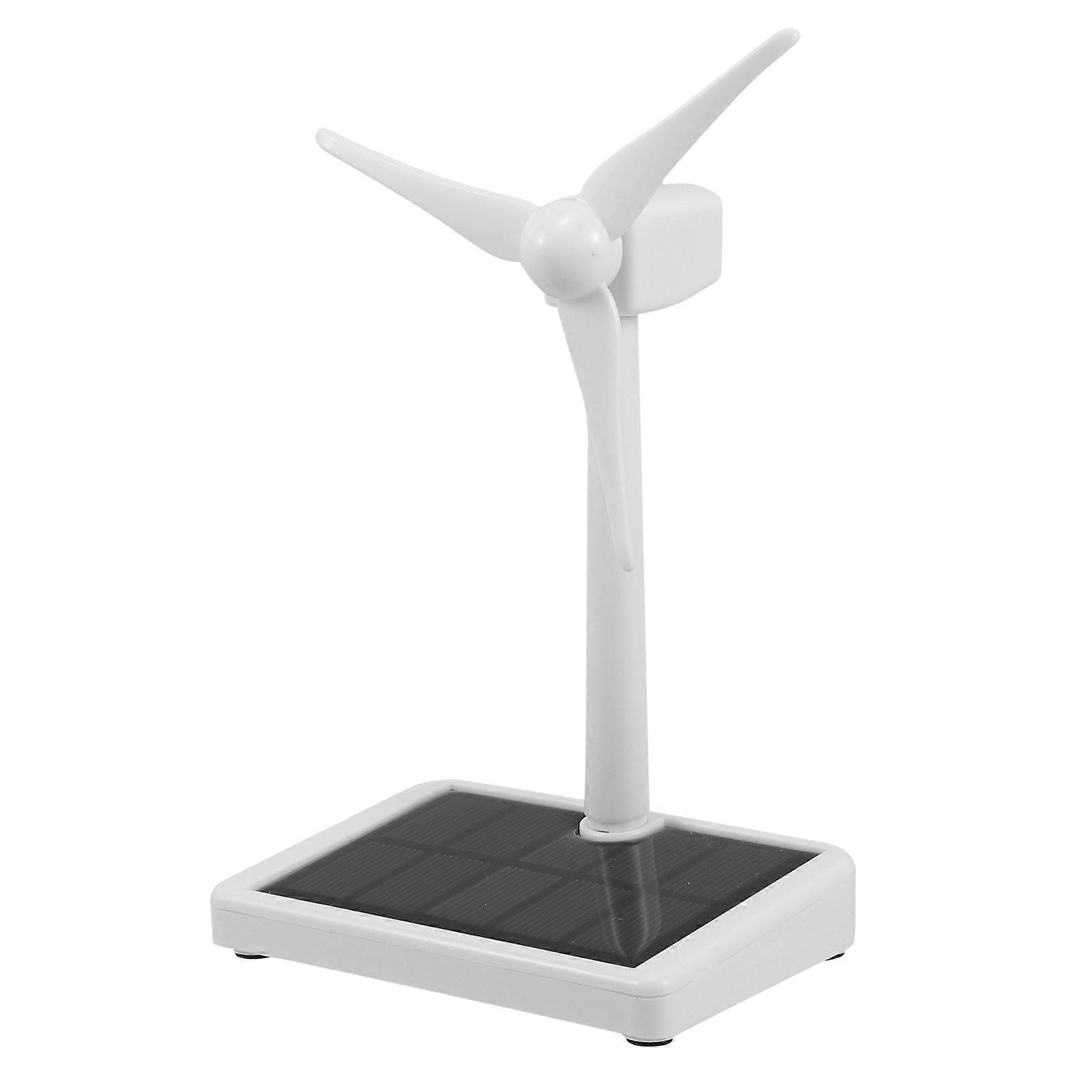 Solar Powered Windmill for Decor Compact Science Kit Educational Toy