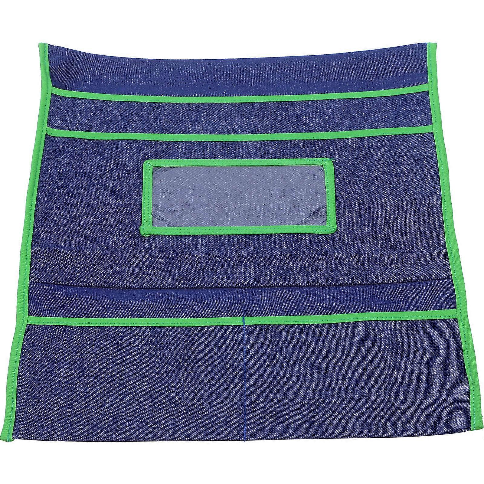 Blue Rectangular Chair Back Storage Bag 3Pcs For Students Home Office Eye-Catching Design Organization