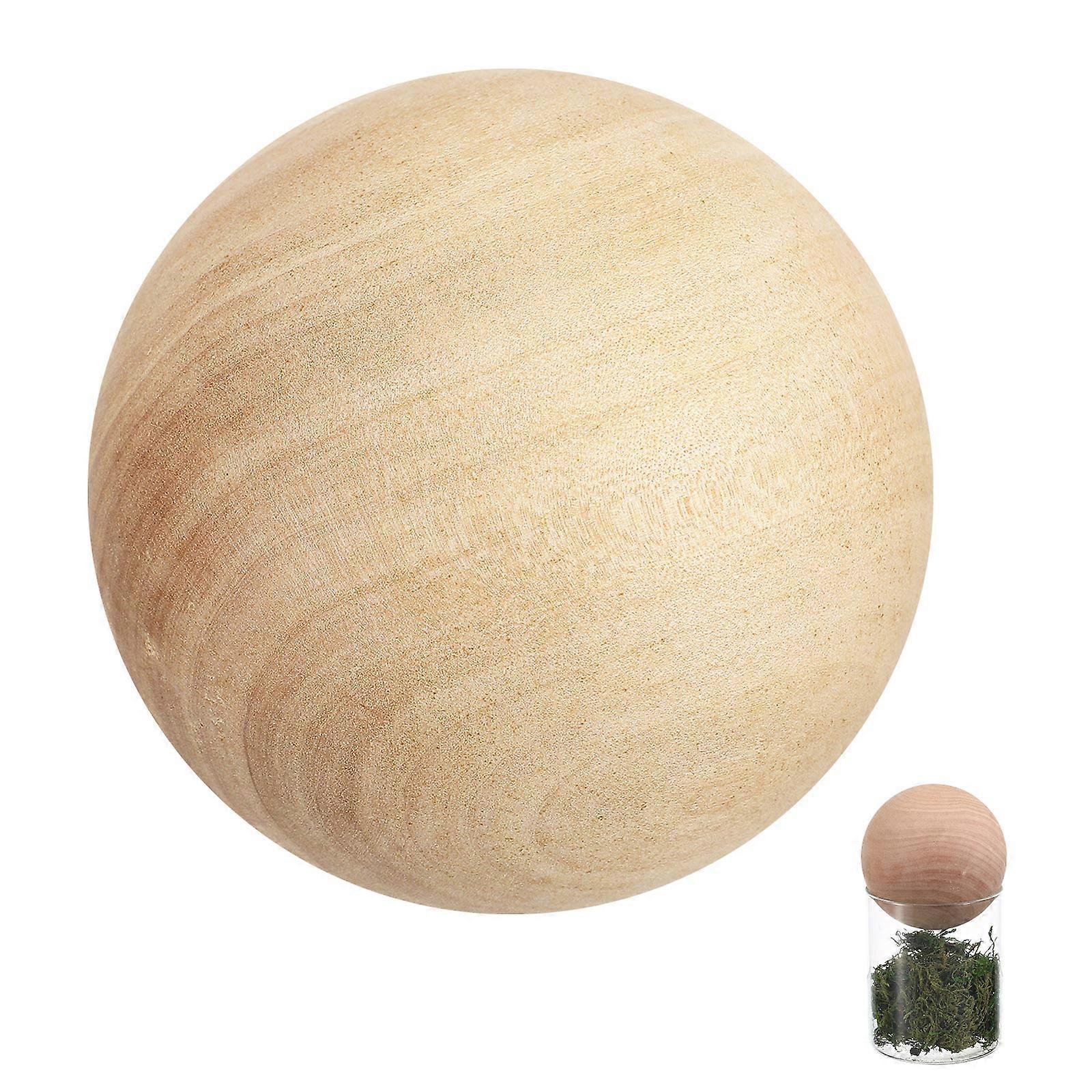 DIY Craft Ball Solid Wooden Ball for Painting and Decorating 6Pcs Set