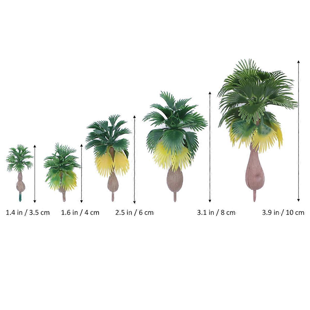 Tropical Forest Model Palm Trees for Landscape Model 75 Piece Set