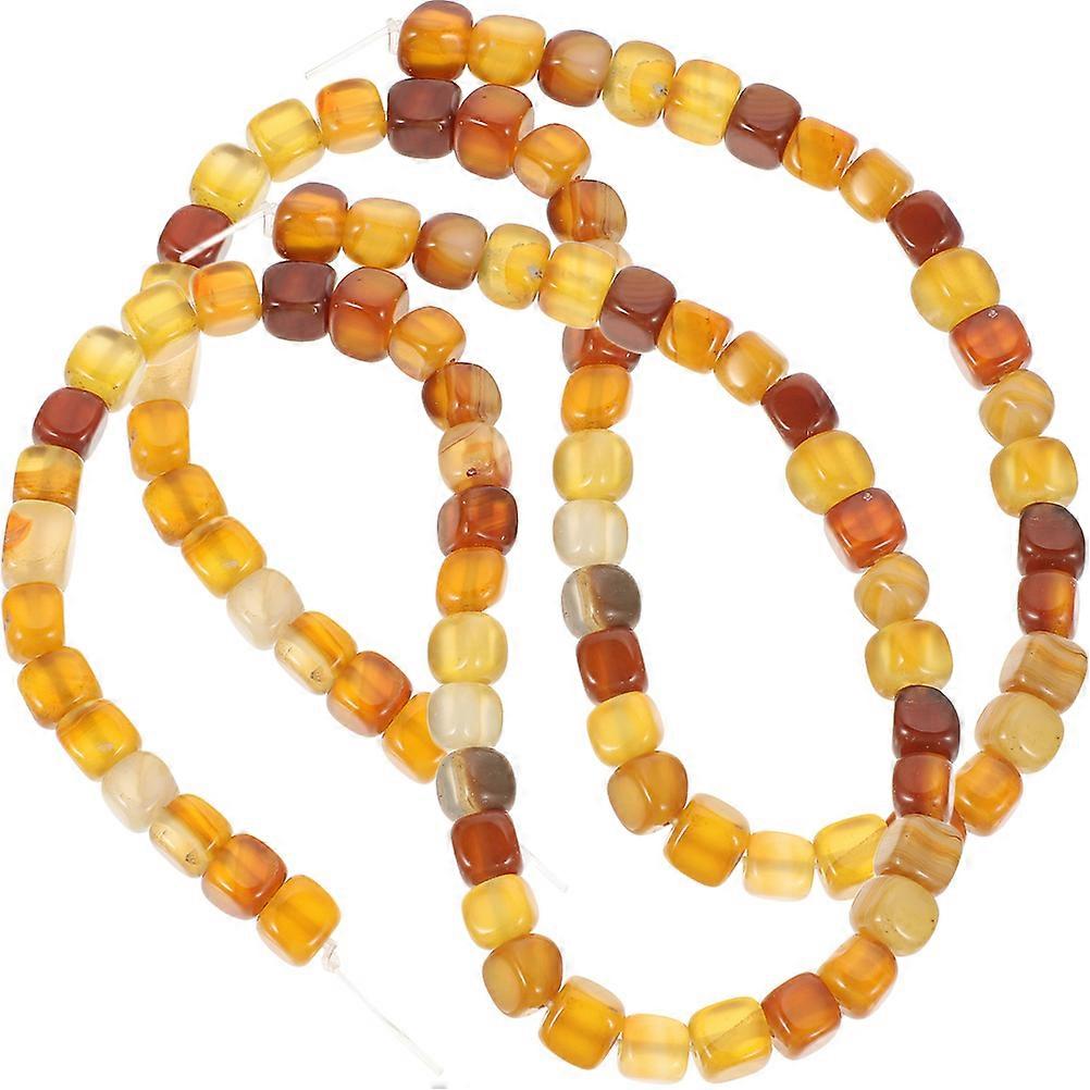 4 Strings Brown Agate Spacer Beads for DIY Jewelry Making Loose Beads