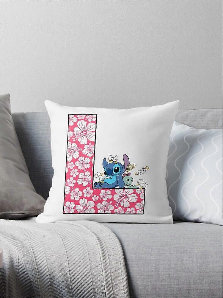 AIVO Lilo & Stitch Letter L Throw Pillow Covers Cases Cushion Cover Case Sofa Inches Two Side