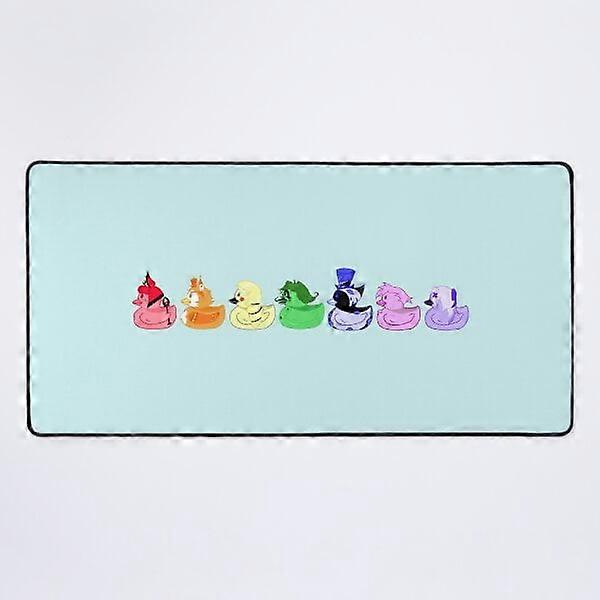 A NEW Inside every duck is a rainbow Desk Mat