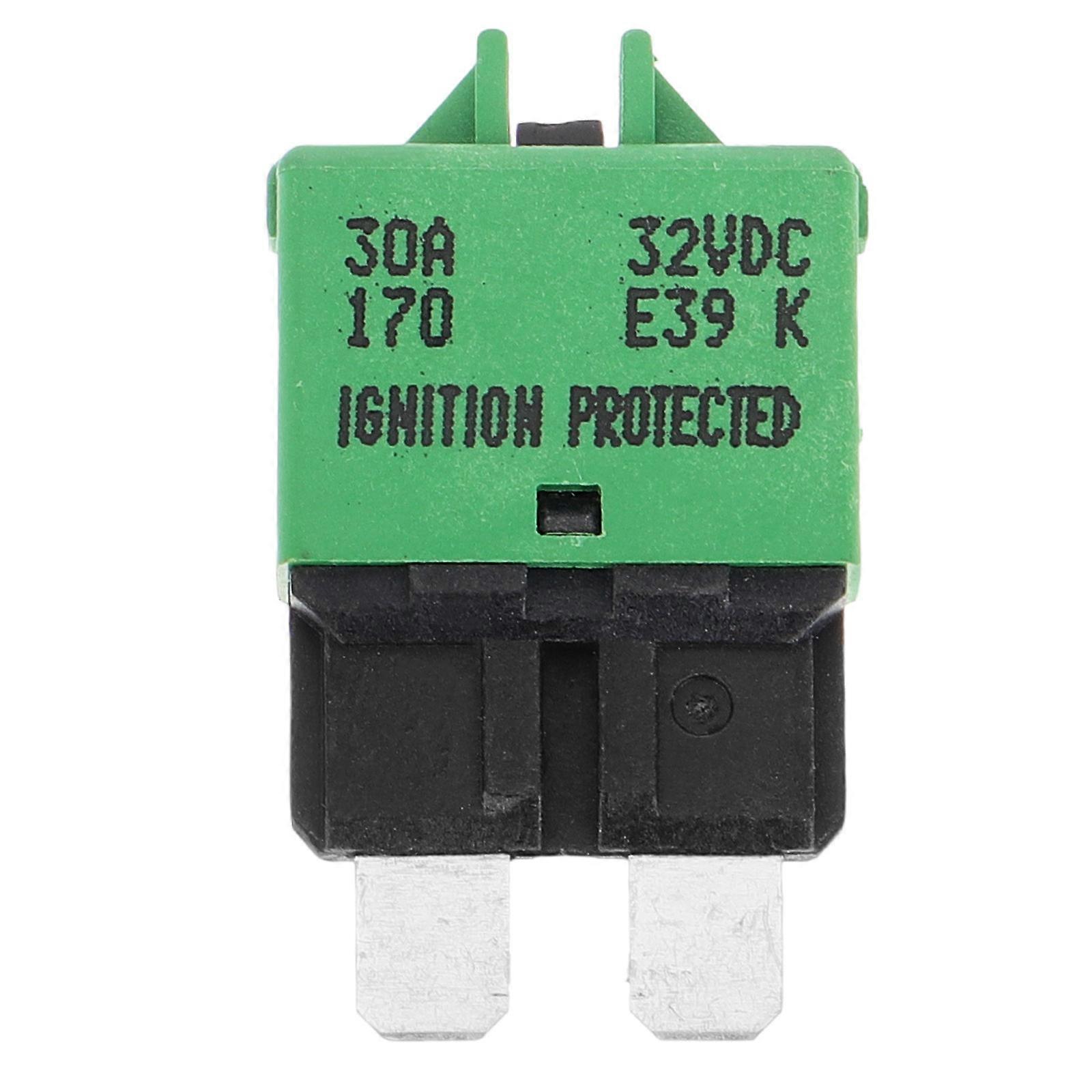 Resettable Fuse Manual Circuit Breaker for Automotive Use 30a Green