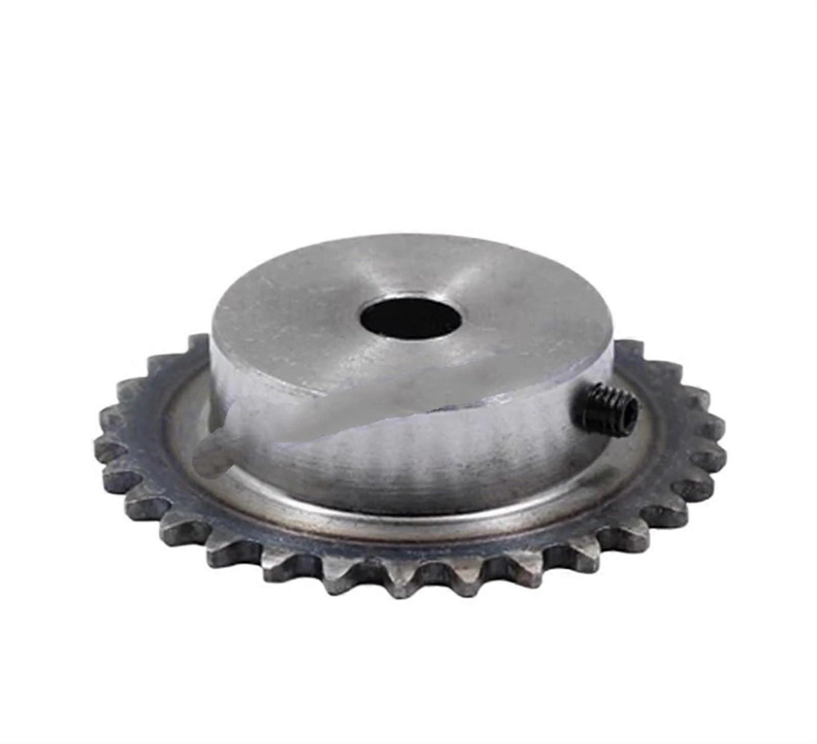 Industrial Gear Pinion Spur Gear 04C Steel Chain Sprocket Wheel, M5 Screw Holes, Bore 8mm, Pitch 6.35mm, 23 Teeth