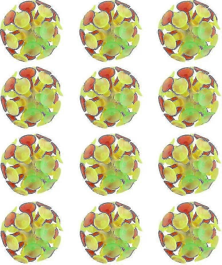 12 יחידות כדורי כוס יניקה צעצוע אינטראקציה בין הורה לילד כדורי פרייר לילדים צעצוע למסיבה לילדים Kids_i*