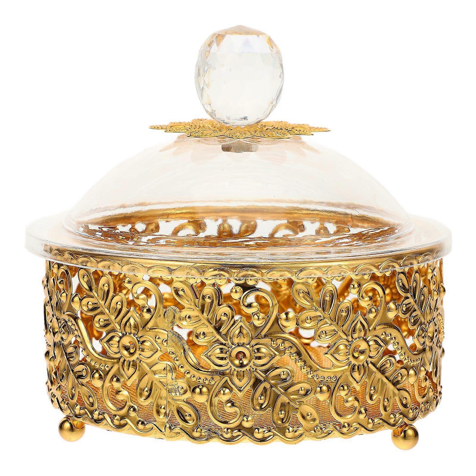 Desktop Candy Storage Box European Style Candy Container Reusable Lidded Sweets Box