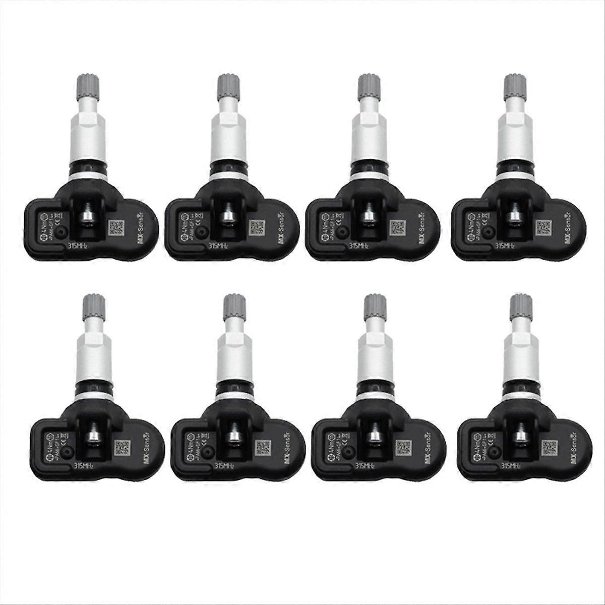 8 Stück programmierbarer TPMS-Reifendrucksensor 315 MHz