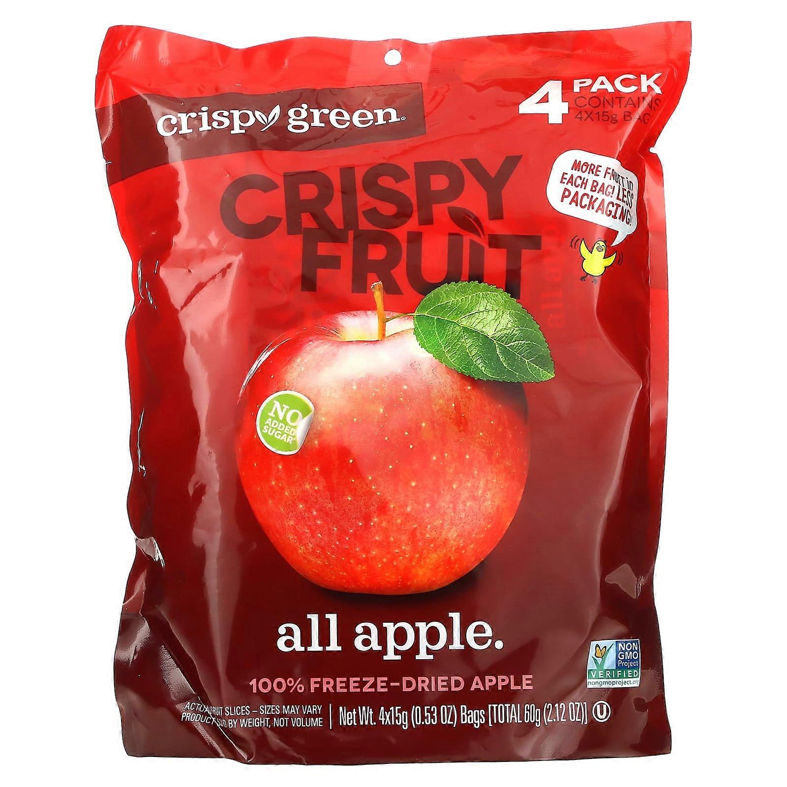 Crispy Fruit, All Apple, 4 Pack, 0.53 oz (15 g) Each