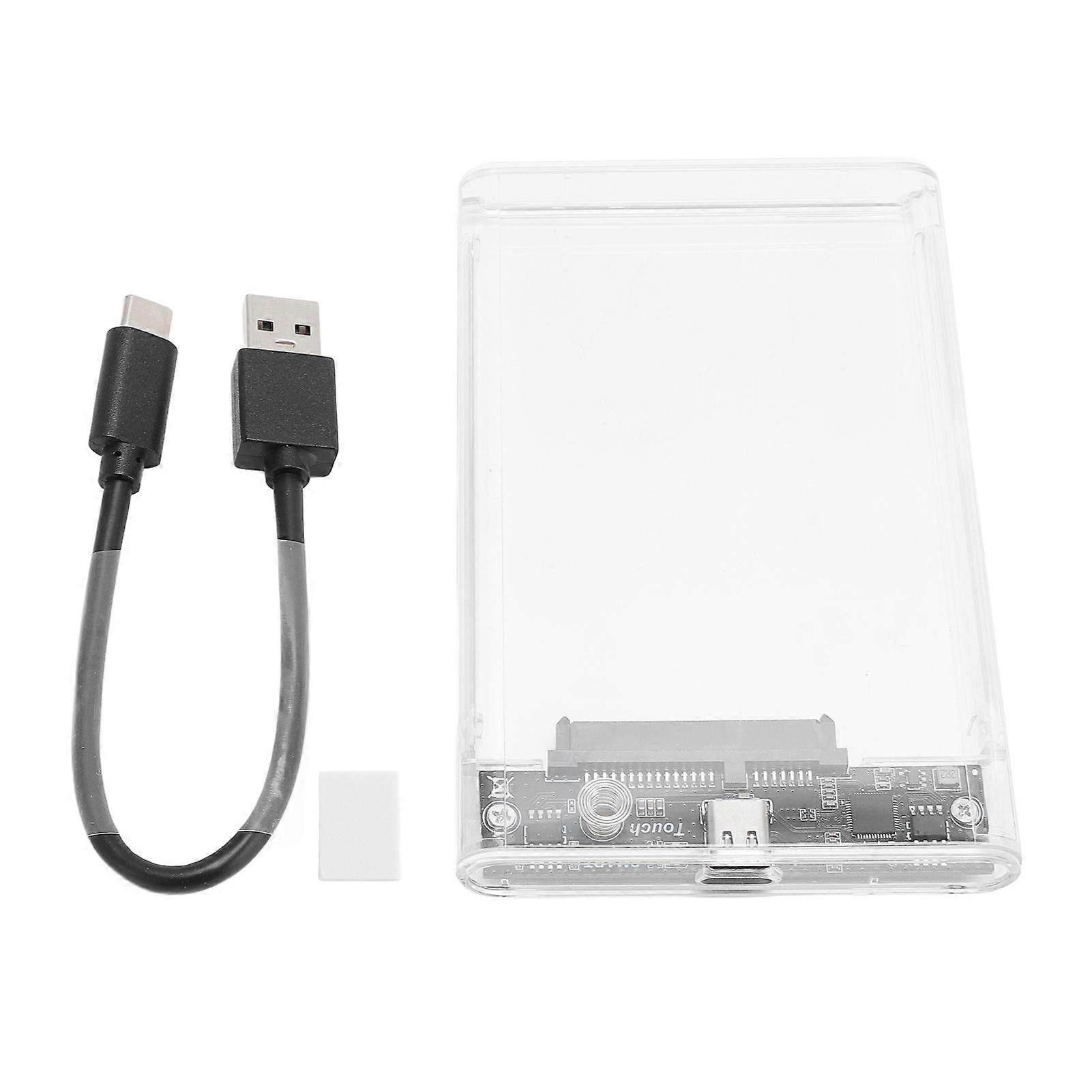 2.5 Inch External Hard Drive Enclosure 5Gbps USB 3.0 Fast Transfer SSD HDD Case Universal Serial ATA Up to 8TB Storage