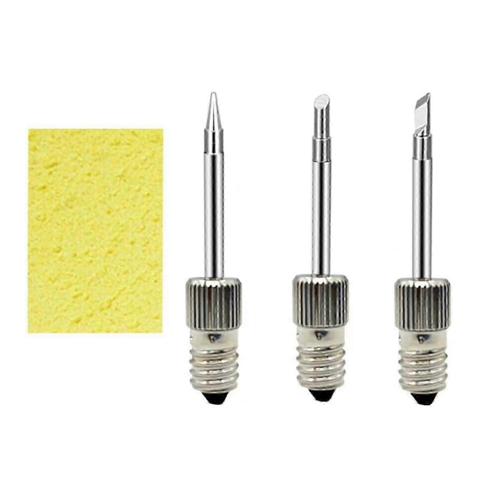 E10 Interface Soldering Iron Tips Set of 3, USB Compatible Replacement Soldering Heads, Precision Welding Tips