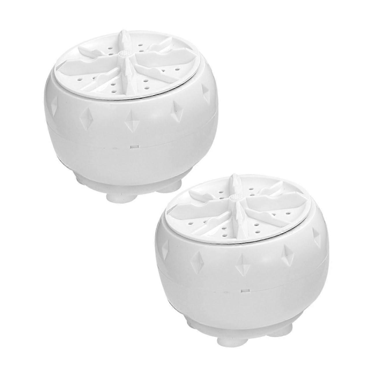 Portable Mini Washing Machine 2Pack USBPowered Washer With Suction Cup For Travel RV College Delicate Fabric Cleaning