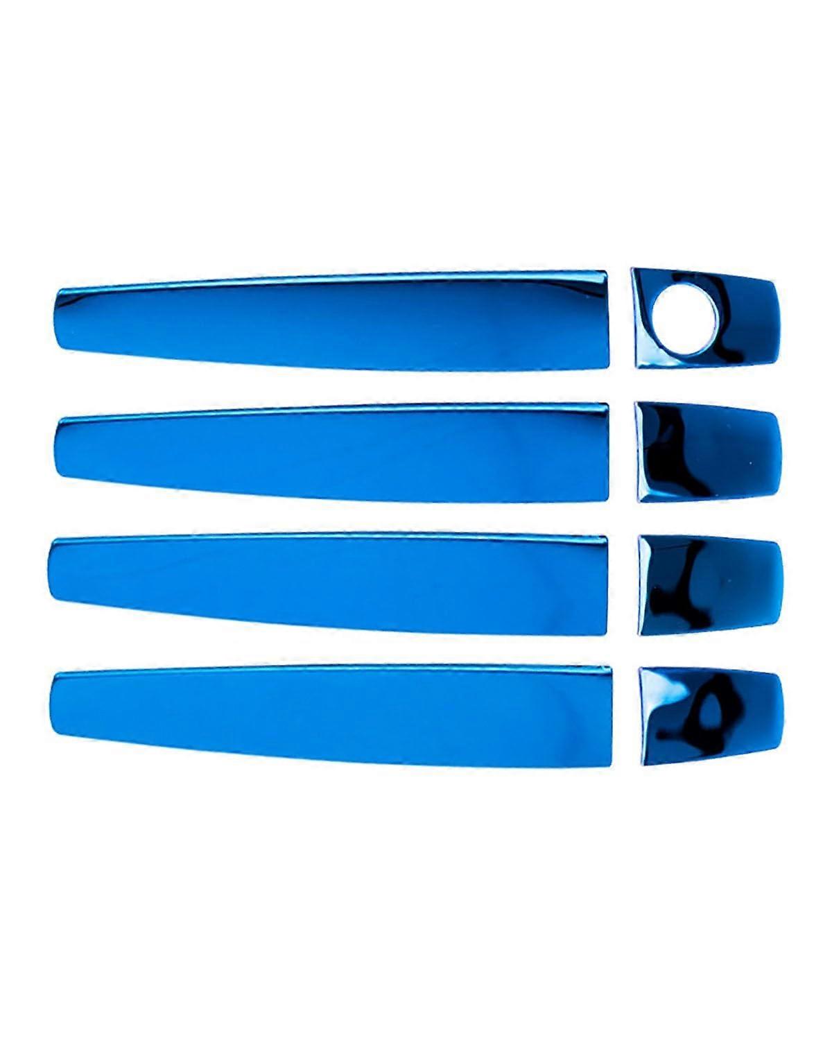 AntiScratch Door Handle Cover For 20092016 Car Model ZG09 SingleHole Exterior Protector Blue Titanium