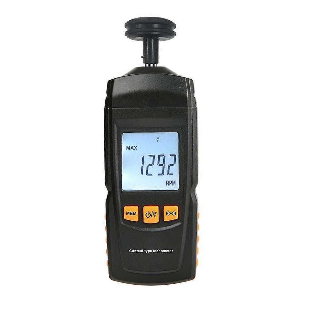 Handheld Digital Tachometer Contact Motor Tachometer Speedometer Tach RPM Tester Wide Measuring Rang 0.5 - 19999 RPM
