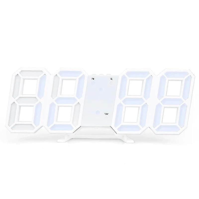 3D LED Night Light Digital Clock Large Wall Clock Glowing Mode Brightness Adjustable Electronic Table Clock Display