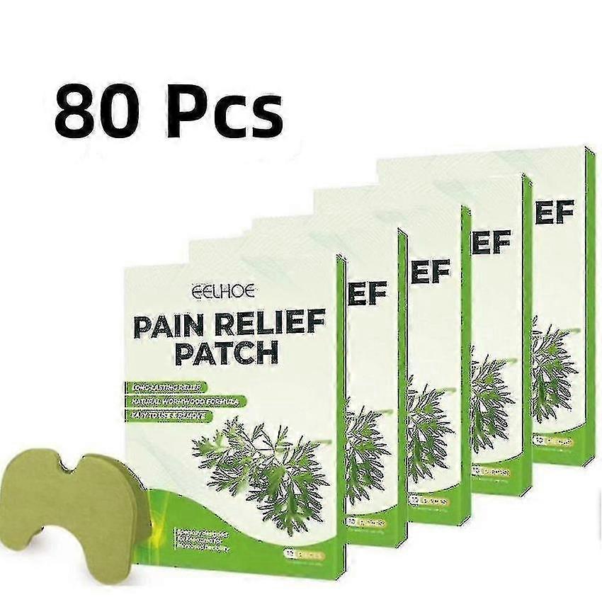 Patch de soulagement de la douleur du genou 80pcs Extrait d’absinthe Autocollant de cartilage analgésique