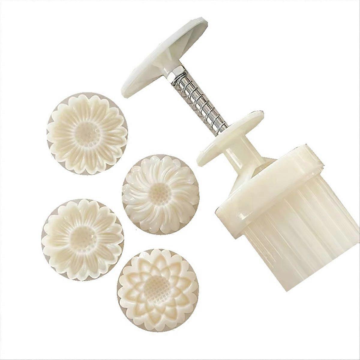 Daisy-shaped printing moon cake mold Cake cake decoration tool