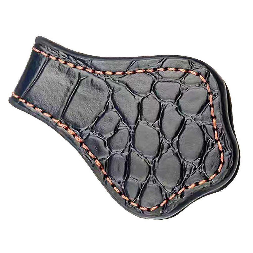 448C Convenient Chalk Holder for Billiard Chalk Billiard Game Leather Chalk Clip Billiard Pool Cue Snooker Accessory