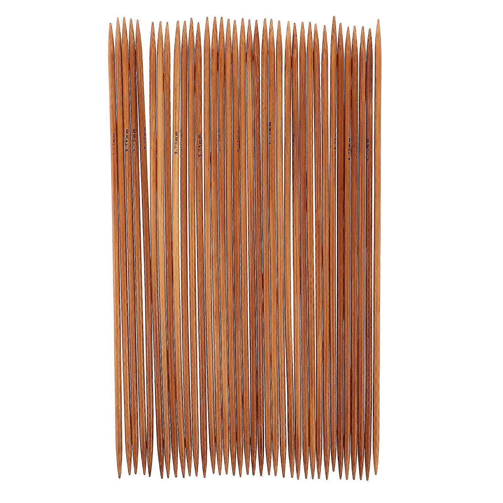 36pcs Double Pointed Knitting Needles: Bamboo Yarn Needles set For Sweater Crochet - Multi-Function Hand Knitting Tools For Diy Weaving Projects