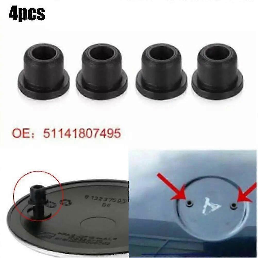 4x Car Hood Logo Trunk Emblem Grommet Holder Clips For BMW 3/5/7 E32 E34 E36 E38 E39 E46 E53 E60 E65 E66 E90 M3 M5 51141807495