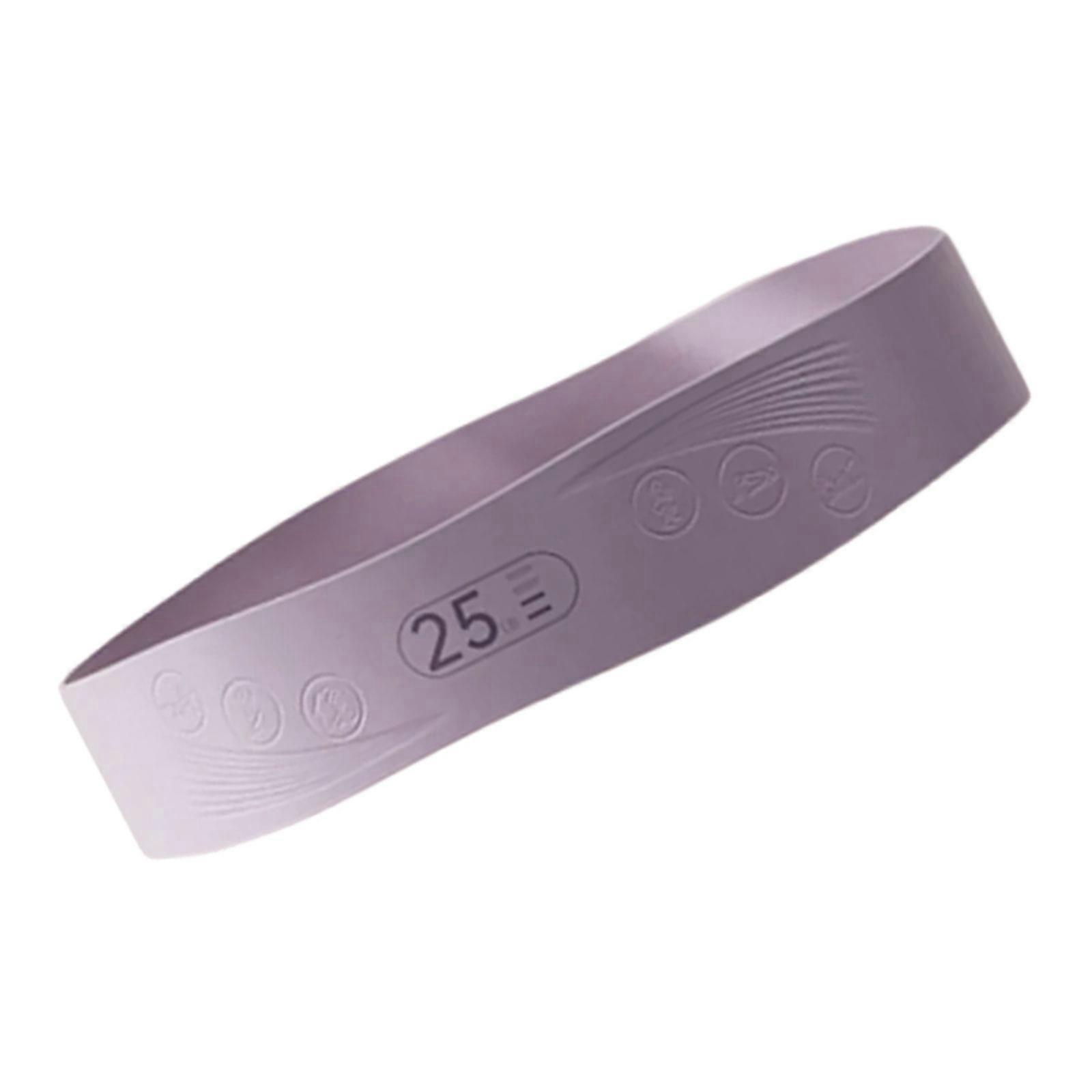 Silicones Exercise Band Homes Gym Nonslip Texture Wide Printed Training Pattern Multiple Resistance Stretching  P urple 25lbs