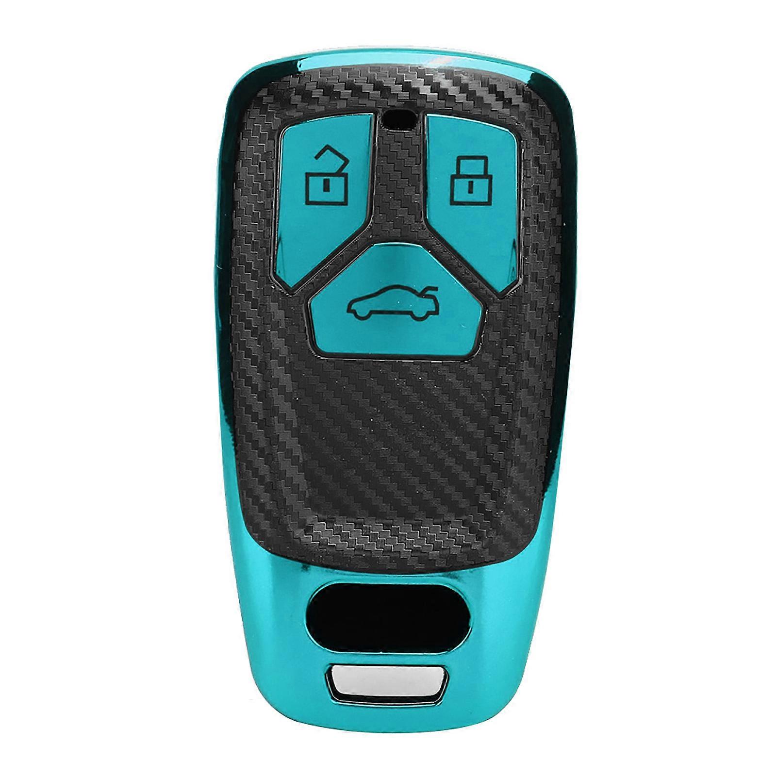 Car key cover for A4 B9 Q5 Q7 TT TTS 8S in green