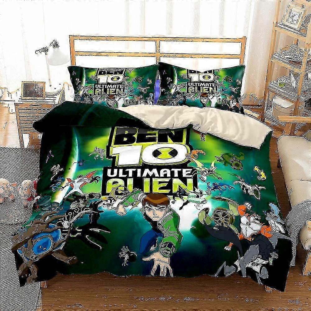 3d tištěné ben 10 ložní prádlo set povlak na přikrývku povlak na polštář single double děti xmas