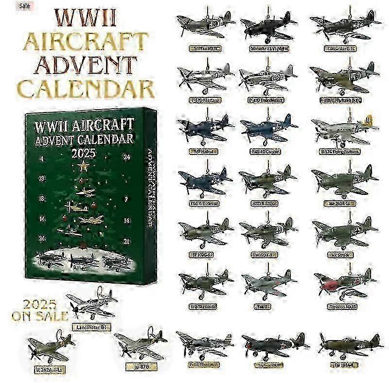 Adventní kalendář letadel z druhé světové války Blind Box