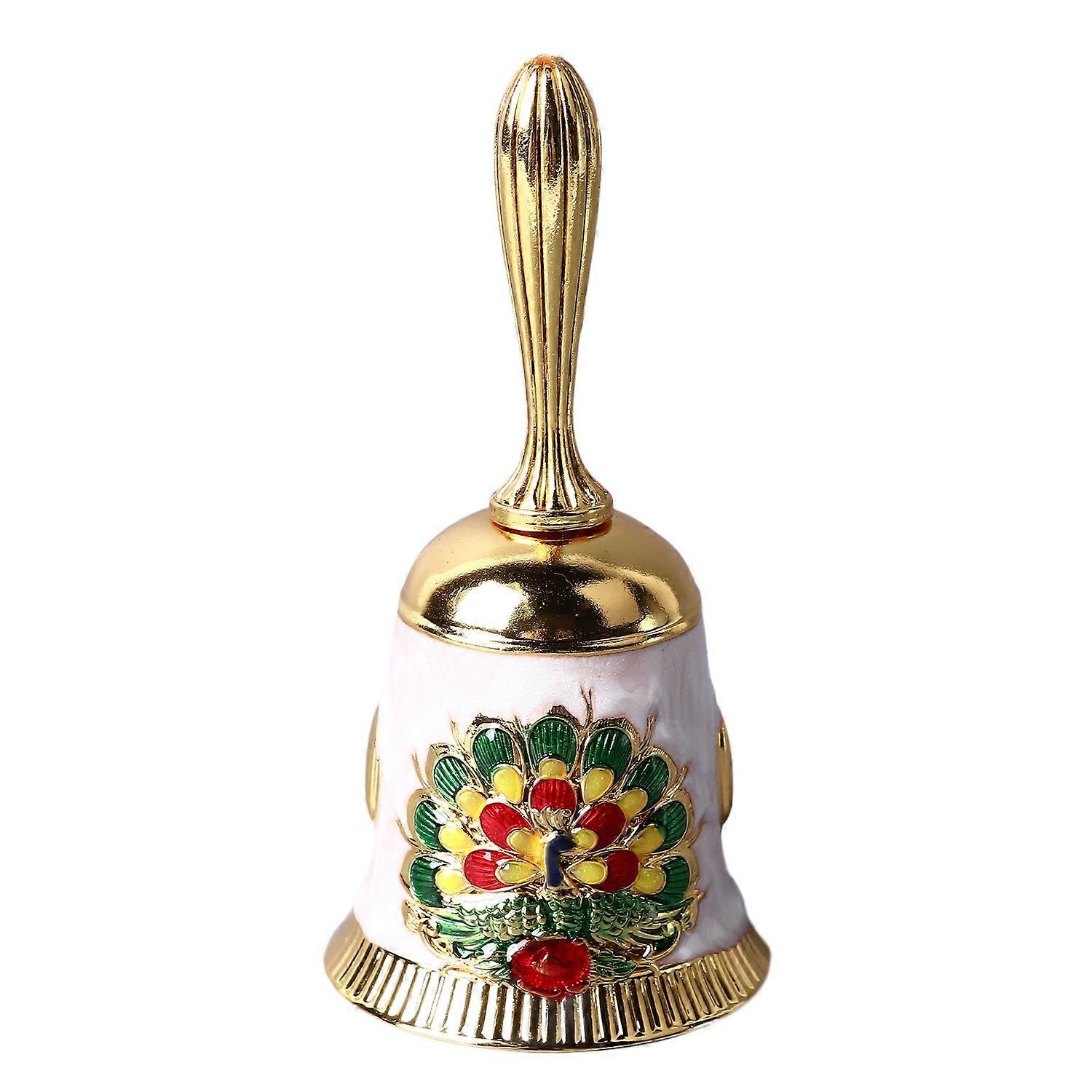 ハンドベル ヴィンテージ 真鍮 アンティーク 絶妙な彫刻模様 ハンドコールベル ディナー ウェディング用ハンドベル