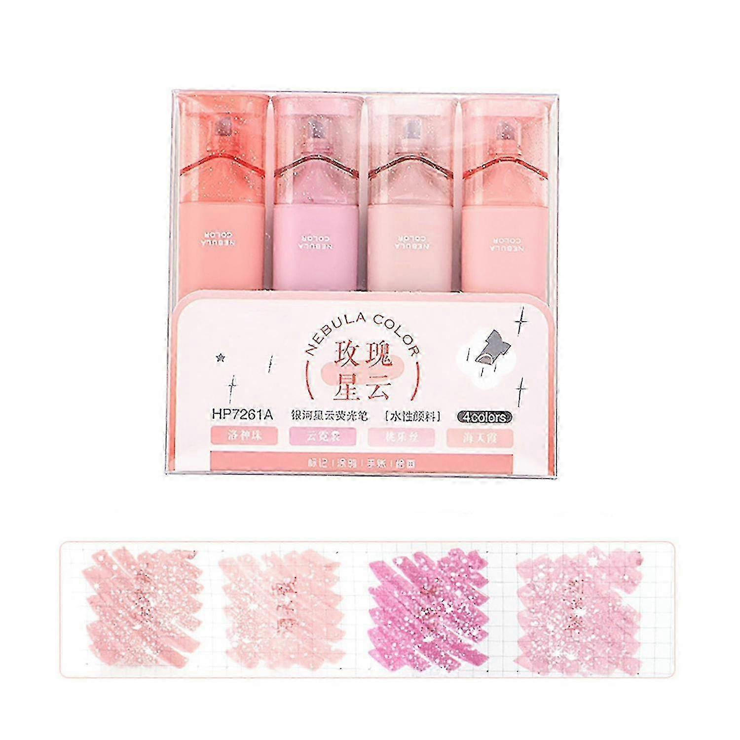 Glitter Highlighters Markers, Smudge-Proof Smooth Ink No Bleed Marker Pen Highlighter Marker,Multifu