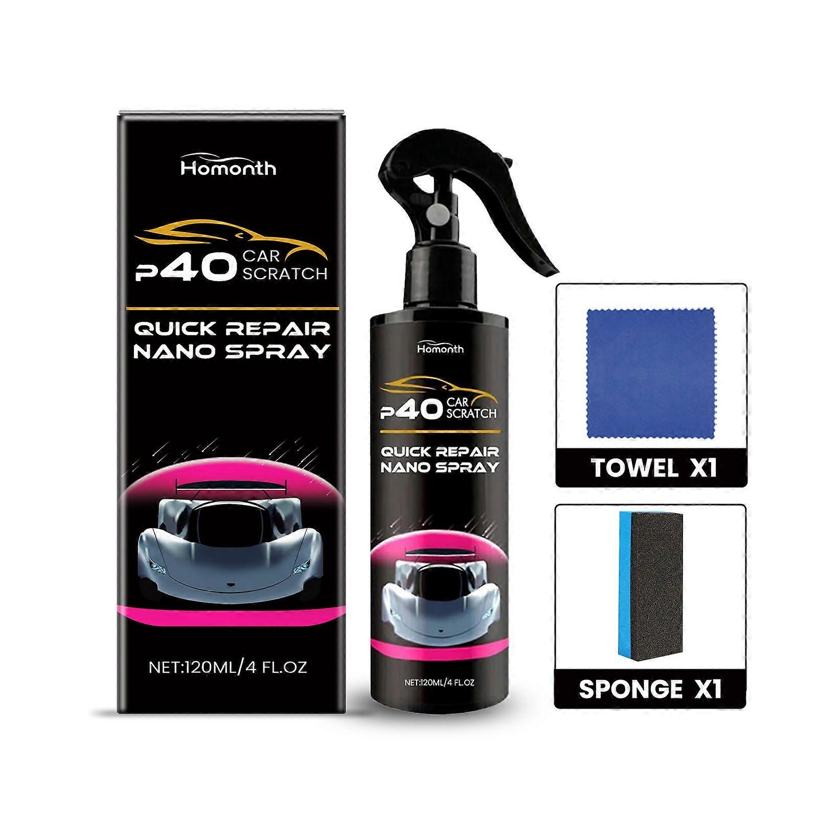 Homonth Nanometer Spray Set, For Rapid Repair Of Car Scratches, Cleaning, Decontamination, Polishing And Care Of Car Paint Surface Scratches