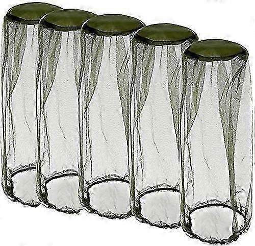 5pcs Mosquito Head Net,face Net,mosquito Head Net Mesh,mosquito Head Net,insect Head Net,fishing Hat Net,mosquito Net