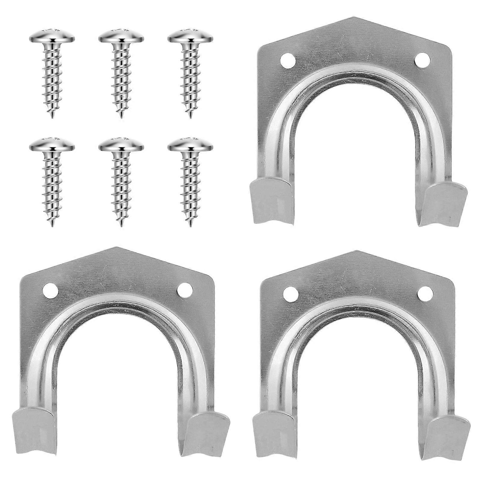 Crochets porte-outils de jardin pour abri de jardin et garage, robustes, en acier au carbone, avec vis de fixation pour divers outils, multicolores.