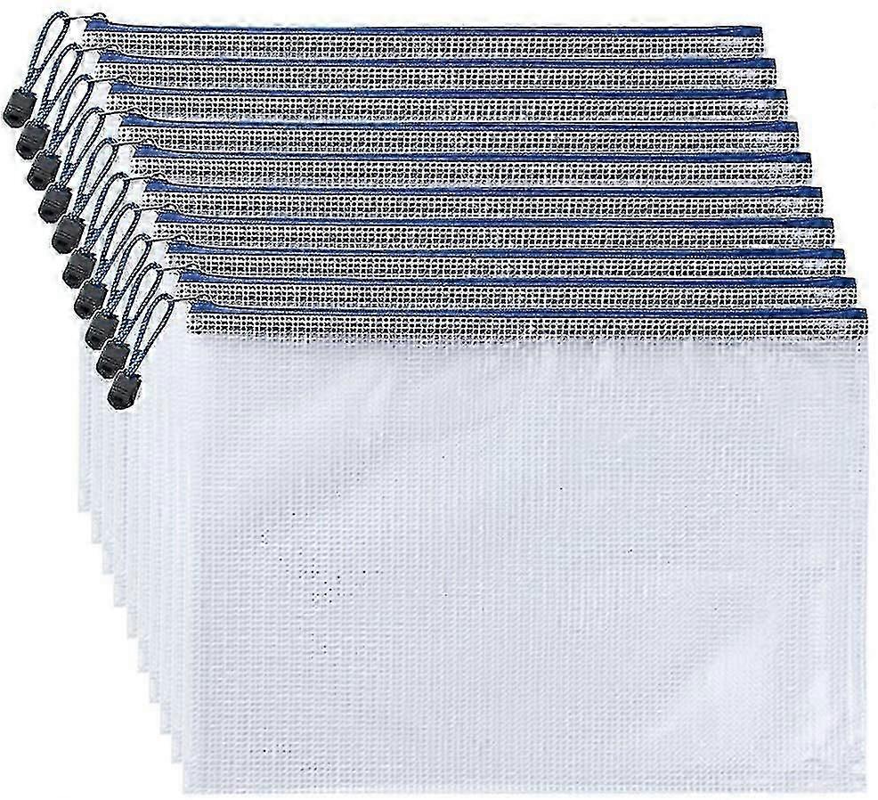 A4 Document Folder File Zipper Bags Plastic Wallets Folder