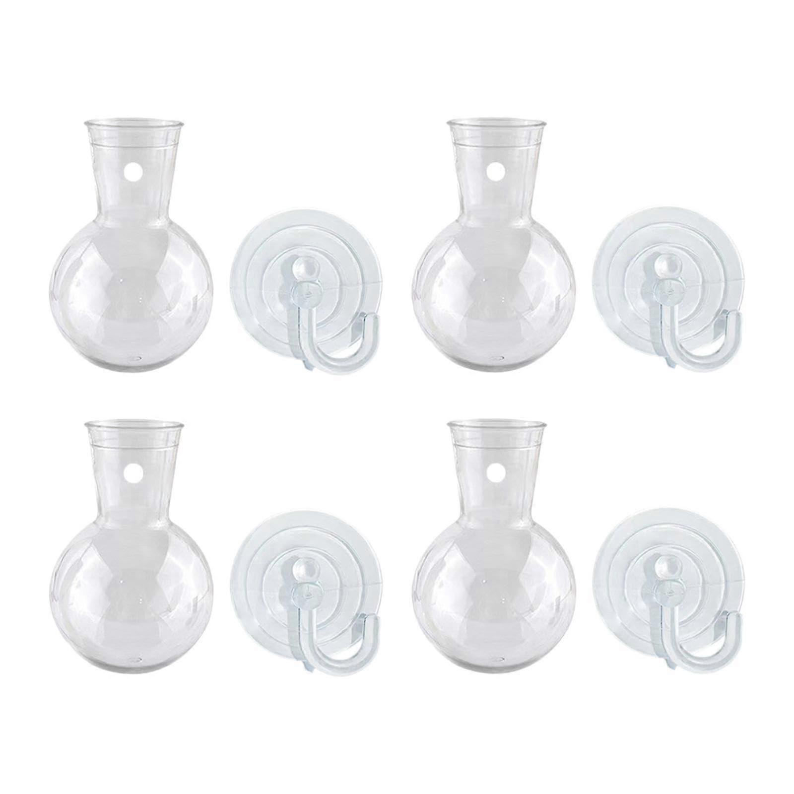 Plant Propagation Bulbs Wall Hanging Planter With Suction Cup Hooks Window Propagation Station Set Of 4