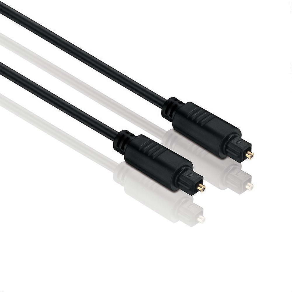 Cable 5mm Optical, Male/Male, Black, 1.5m, Digital Audio Optical Cable
