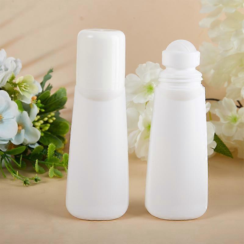 5Pcs 100Ml Empty Refillable Roll On Bottles Plastic Roller Bottle Leak-Proof Cosmetic Containers For Essential Oil Perfumes