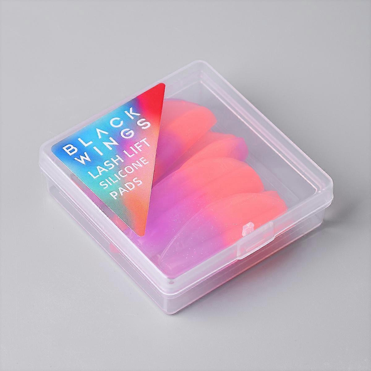 Blackwings 8 Pairs Eyelash Perm Silicone Pads, Curling Pads for Lash Lift,   with Size Guide Chart, Hypoallergenic Reusable Accessories