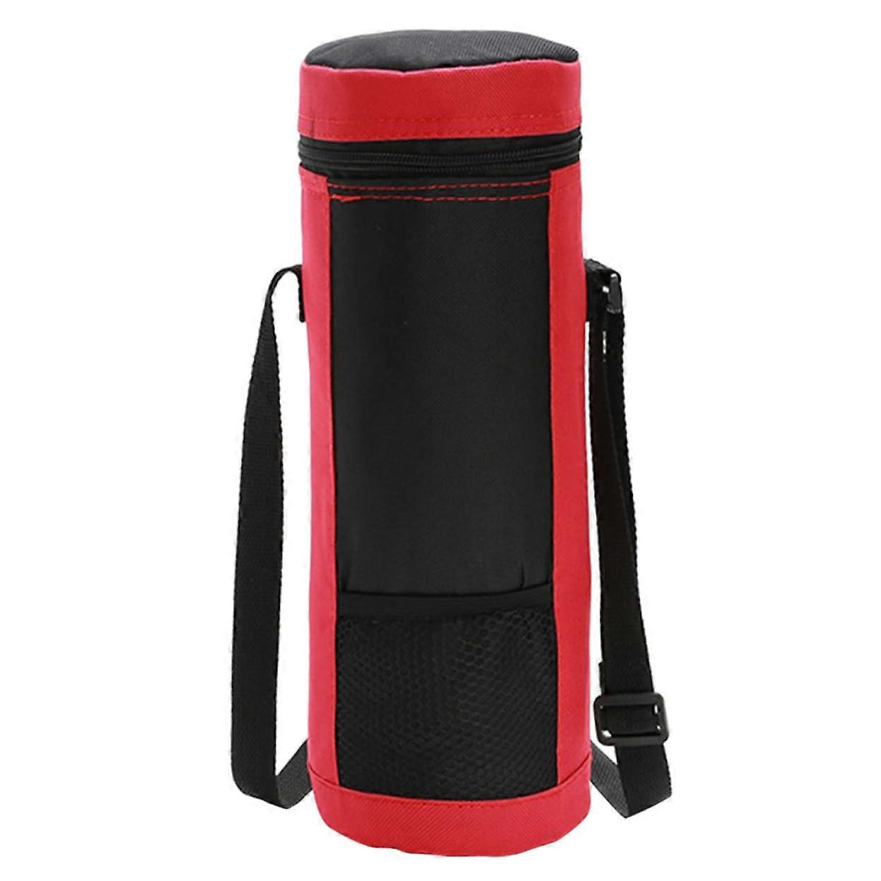 Red Wine Insulated Flask Bag for Hot and Cold Drinks Picnic Cooler Lunch Tote for Adults