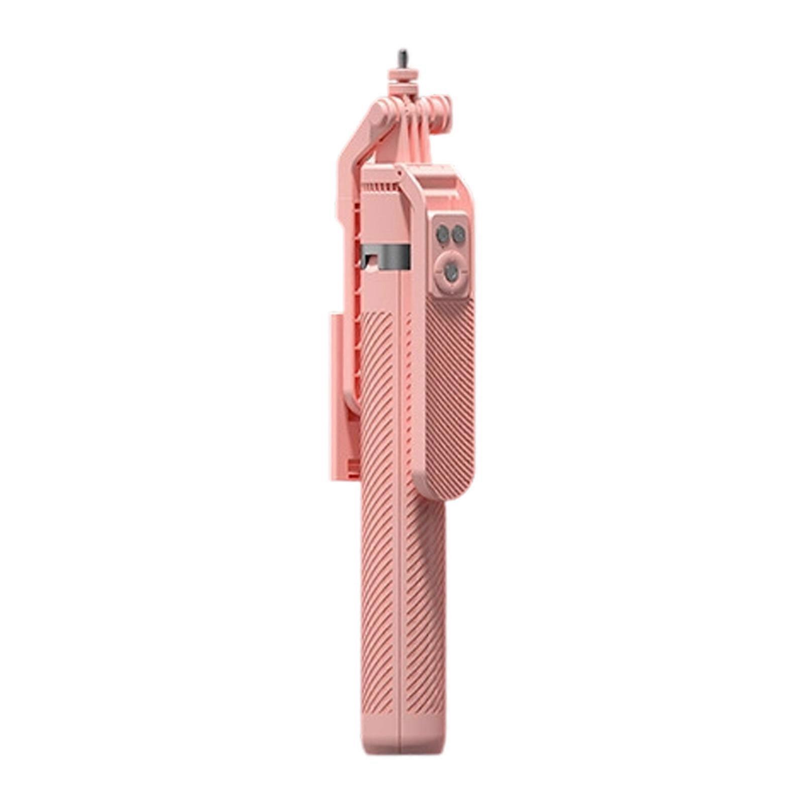 Aluminum Phone Tripod with Bluetooth-compatible Control Extendable 1.8m Height for Content Creators  Pink