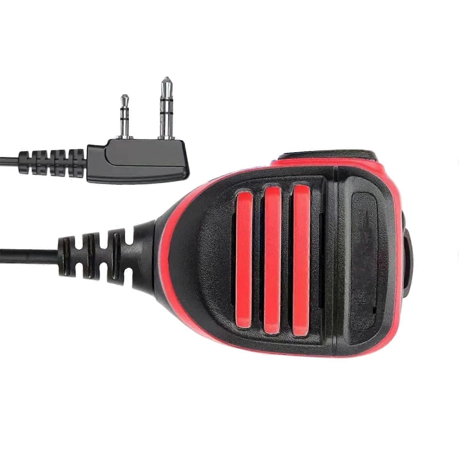 Radio Accessories for BF-888S BF-F8HP Talkies Microphone Speaker Waterpoof Two Way Radio Speaker Mic  red