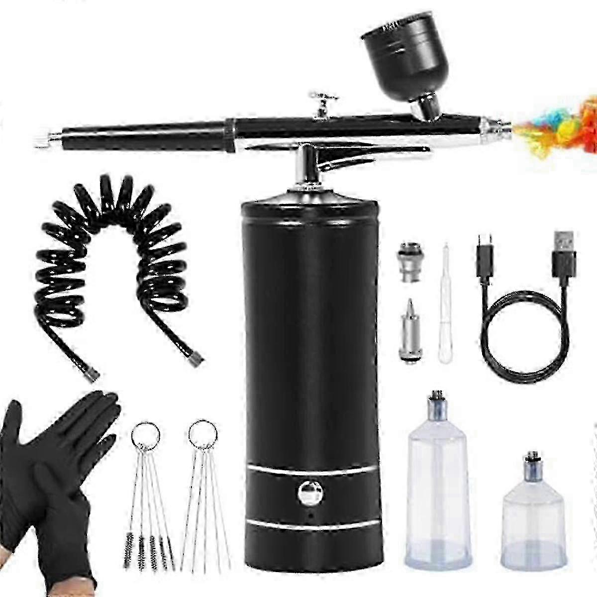 Airbrush Kit se vzduchovým kompresoremgloves-27psi vysokotlaký airbrushwith hose bezdrátový airbrush pro
