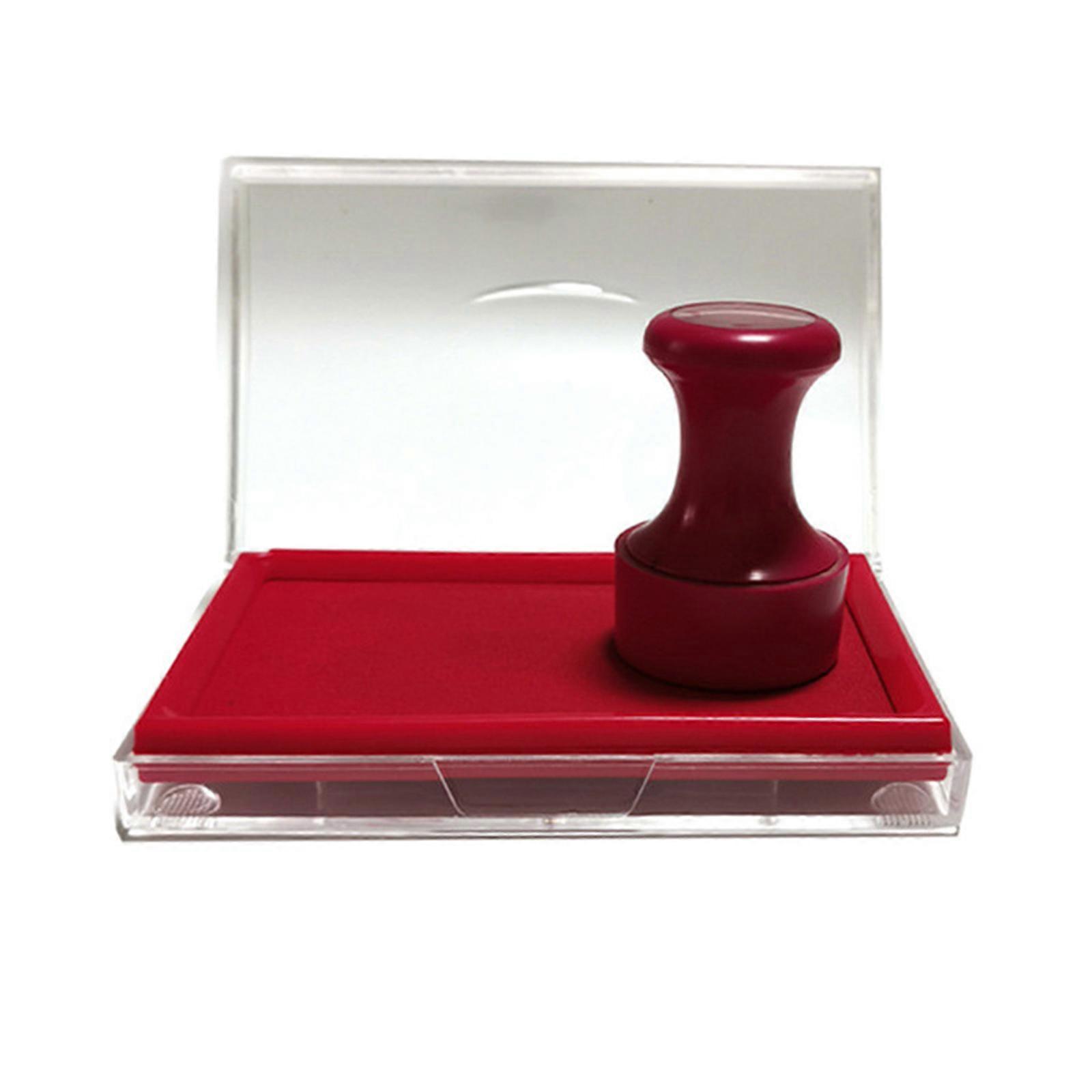 ​Thumbprint Ink Pad Quick Drying Ink Pad, Fingerprint Ink Pads Finger Ink Pad Red Finger Printing Ink Pad Stamp Ink Pad Multicolor