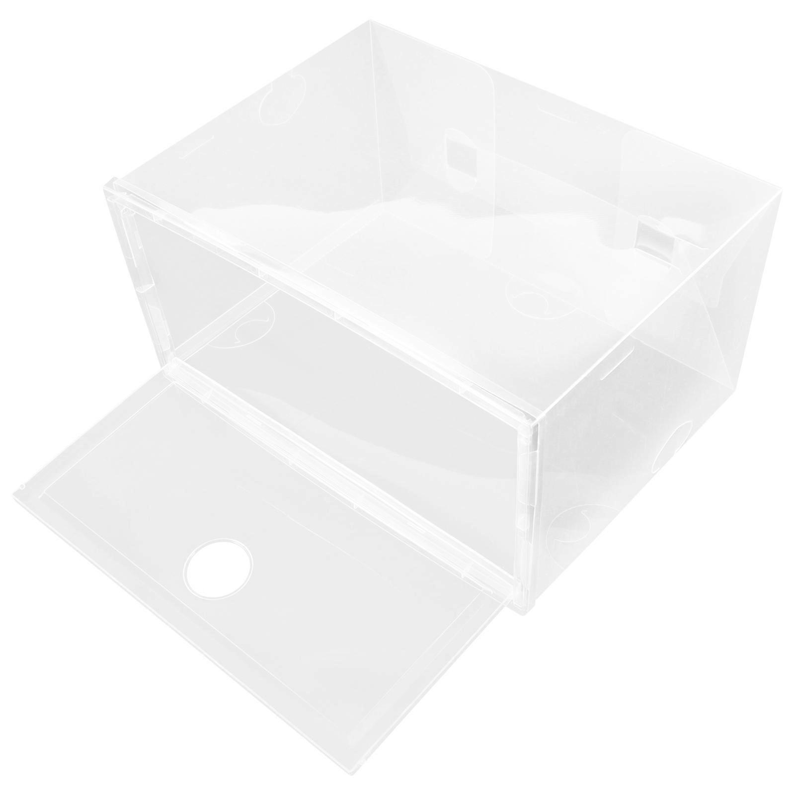 1Pc Household Storage Box Shoe Box Shoe Case Stackable Shoe Container for Home