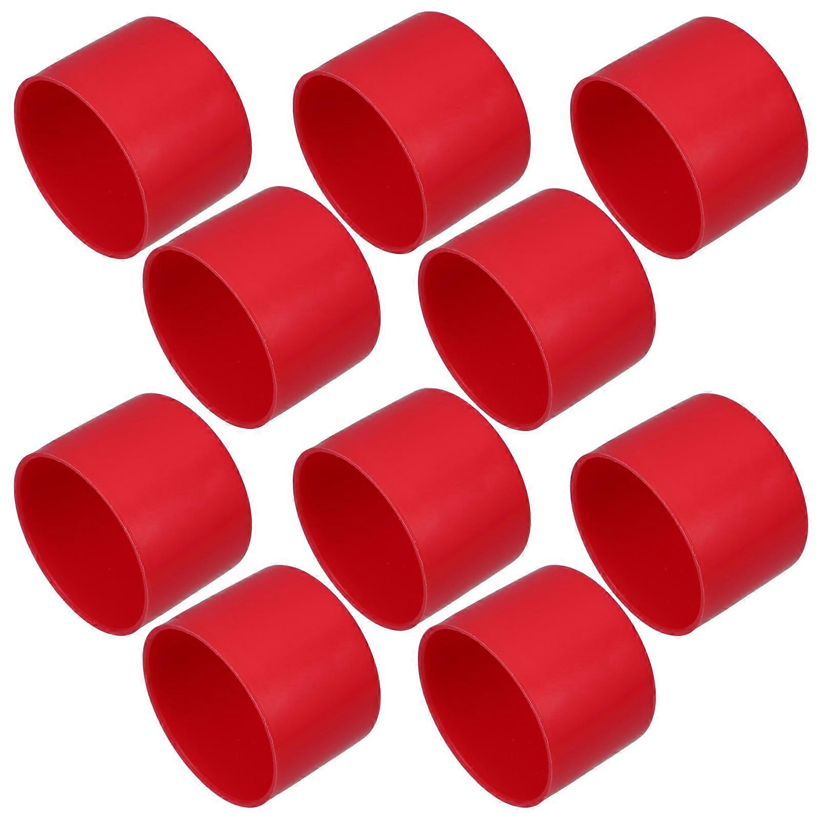 鋼管用10個プラスチックエンドキャッププラスチックチューブカバー滑り止め丸鋼管プロテクター鋼管用保護スリーブ